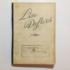 Lise defteri - Okulu; Faruk Timurtaş