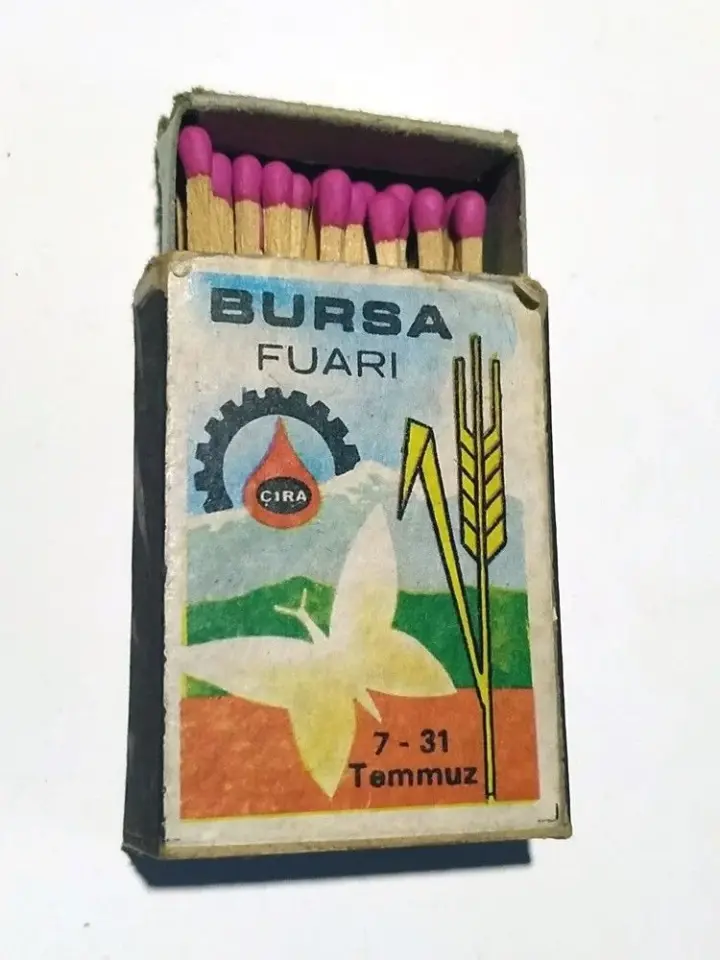 Bursa fuarı * 7 - 31 Temmuz - Çıra kibritleri * Eski Kibrit