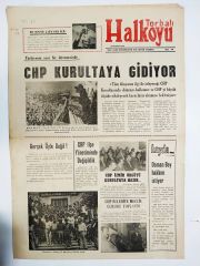 Torbalı Halkoyu gazete, 25 Kasım 1976 İzmir / CHP Kurultaya gidiyor. - Gazete