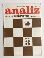 Analiz Satranç Dergisi / Adam Yayınları - Sayı: 3 Haziran 1984