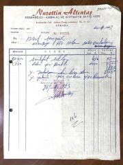 Nurettin ALTINTAŞ Kese kağıdı. ambalaj ve kırtasiye - Esenboğa Hava Alanı / Fatura