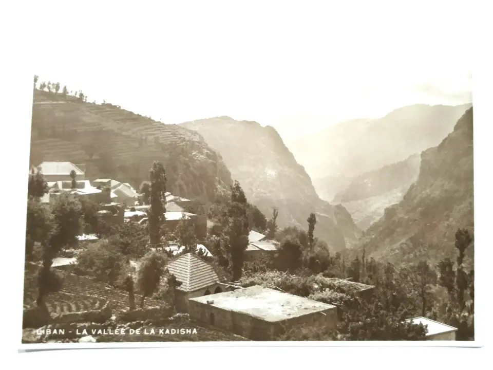 Liban La vallee de la Kadisha * Eski Kartpostal