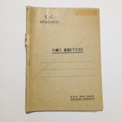 T.C. Hükümeti DMO - Not defteri  7 - Efemera