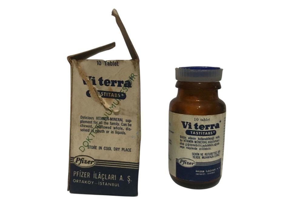 Viterra Tastitabs - Pfizer İlaçları - Kutu haliyle (Prospektüsü vardır)