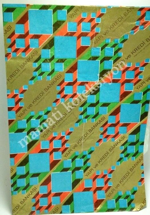 Yapı ve Kredi Bankası * Defter kabı (Kullanılmış) 33x48 cm