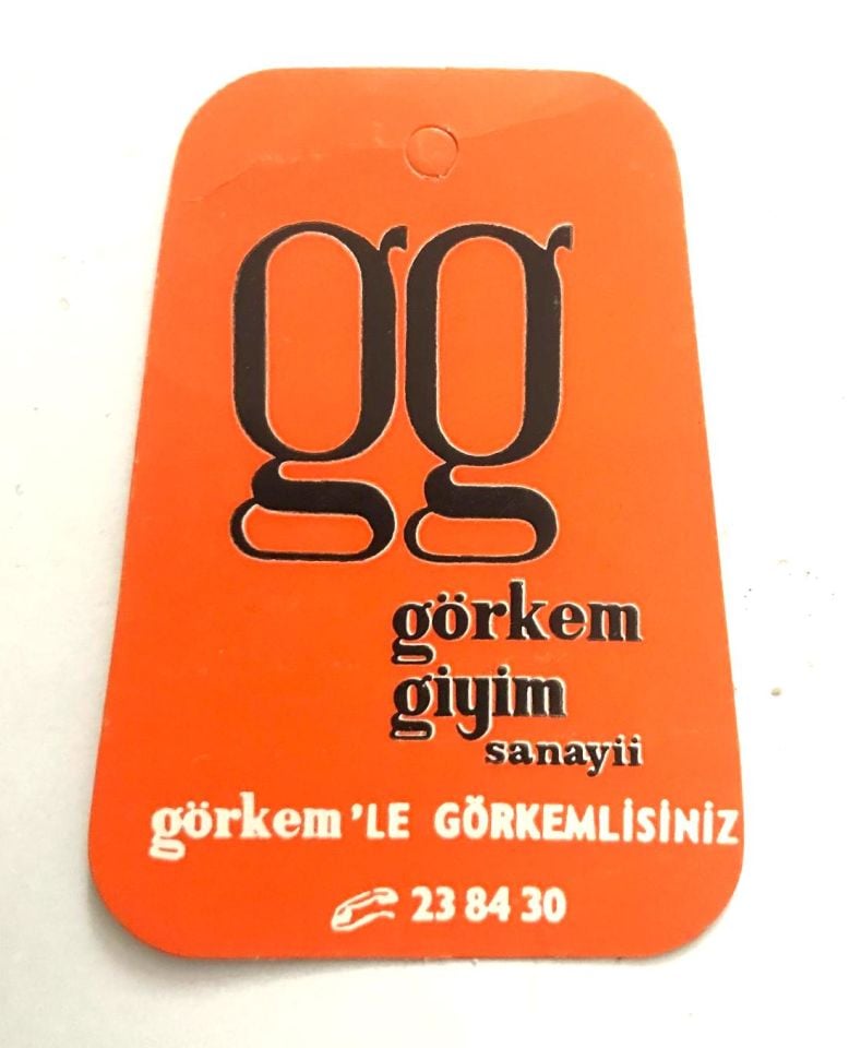 Görkem Giyim Sanayii - Ürün etiketi / Efemera