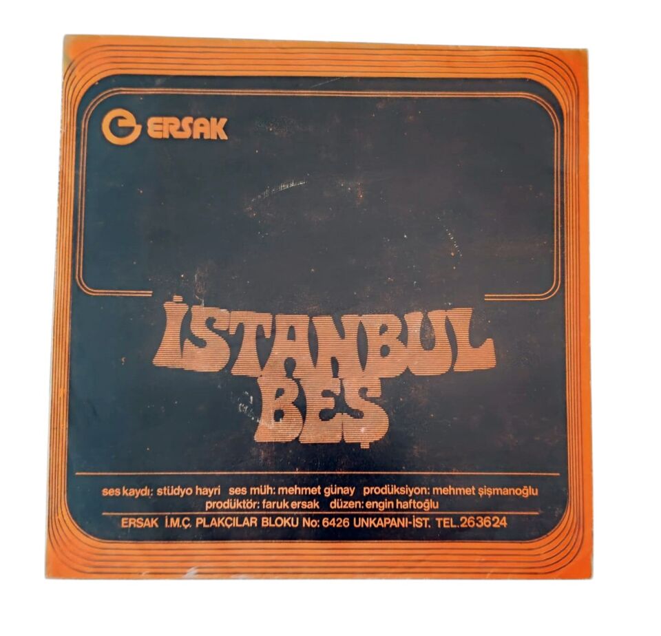 İstanbul Beş * Ersak Plak (Sadece kapaktır, içerisinde plak yoktur.)