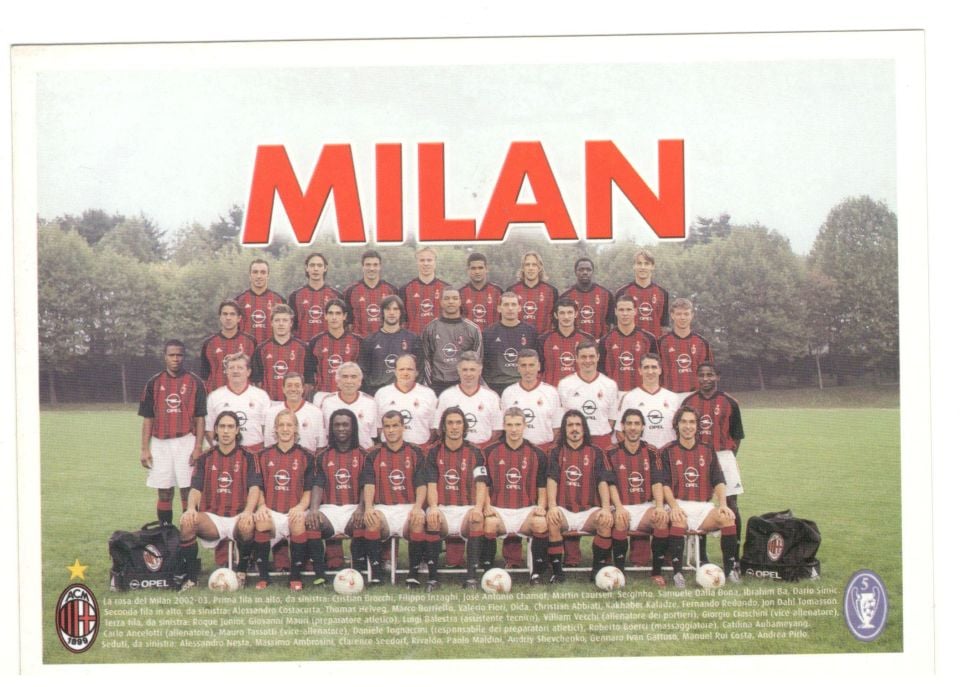 Milan Futbol Takımı - Futbolcu Kartları