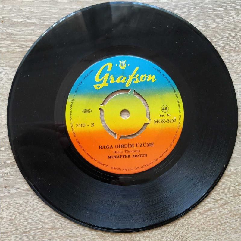 Bebek - Bağa girdim üzüme / Muzaffer AKGÜN - 45'lik Plak
