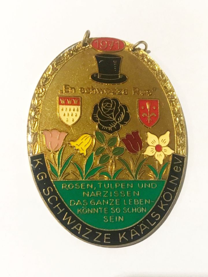1971 K. G. Schwazze Kaals Köln eV ''En Schvazze Rus'' - 8x10,5 Büyük Boy Festival Hatırası
