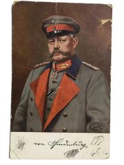 Paul von Hindenburg - 1. Dünya Savaşı / Kartpostal