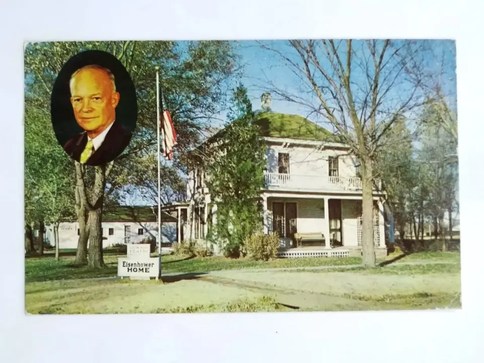 D. EISENHOWER * Eski Kartpostal