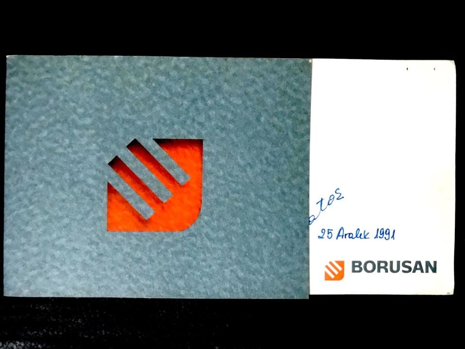 Borusan 1991 yılı, bayram tebriği - Efemera