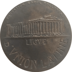 Fondation Raoul Follereau LIGVE D'union Latine / Bronz Madalya