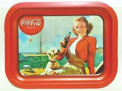 Coca Cola nostaljik tepsi - Deniz ve Cola