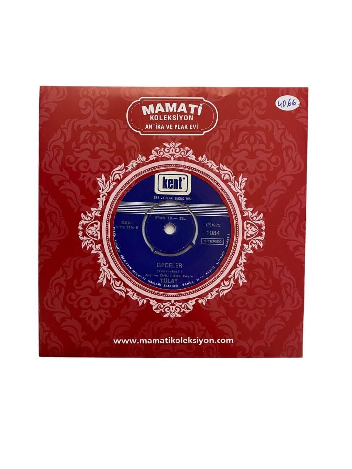 Geceler - Ağlayan gözlerim / Tülay - 45'lik plak