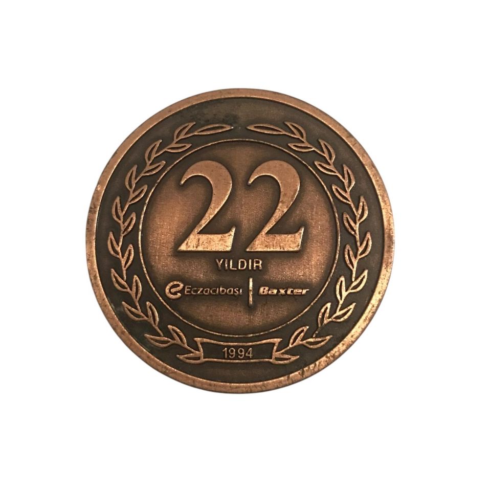 22 YILDIR Eczacıbası Baxter 1994 - Bronz Madalyon