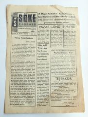 Söke Ekspres gazetesi, 15 Mayıs 1985 - Efemera