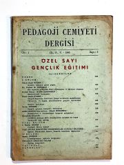 Pedagoji Cemiyeti Dergisi Sayı:3 / 1965 - Dergi
