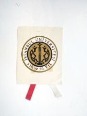 İstanbul Üniversitesi 530. ve 50. yıl - Kağıt Rozet / Efemera