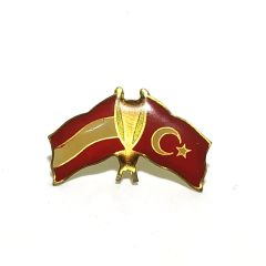 Türkiye ve Avusturya Bayraklı Rozet