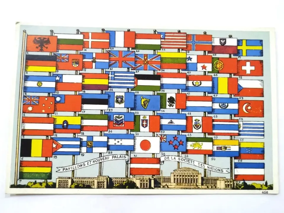Pavillons et nouveau Palais de la societe des nations * Birleşmiş Milletler 1930