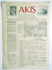 Akış Halit Ziya UŞAKLIGİL Ortaokulu Kültür Kolu Yayın Organı - 26.3.1973 / Gazete