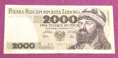 2000 Zlotych Polska / Polonya 1979  - Nümismatik