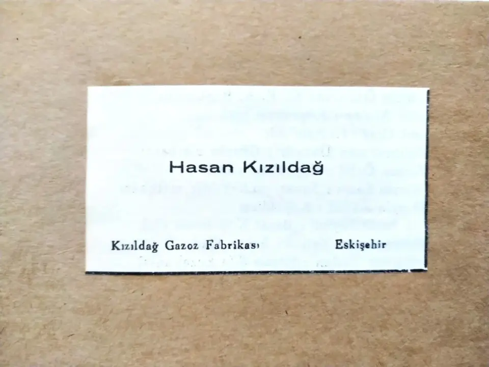 Hasan KIZILDAĞ, Kızıldağ Gazoz Fabrikası * Dergi, gazete reklamları