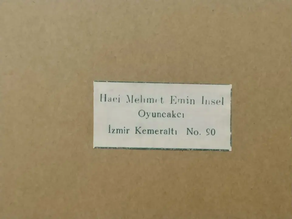 Oyuncakçı Hacı Mehmet Emin İnsel İZMİR * Dergi, gazete reklamları