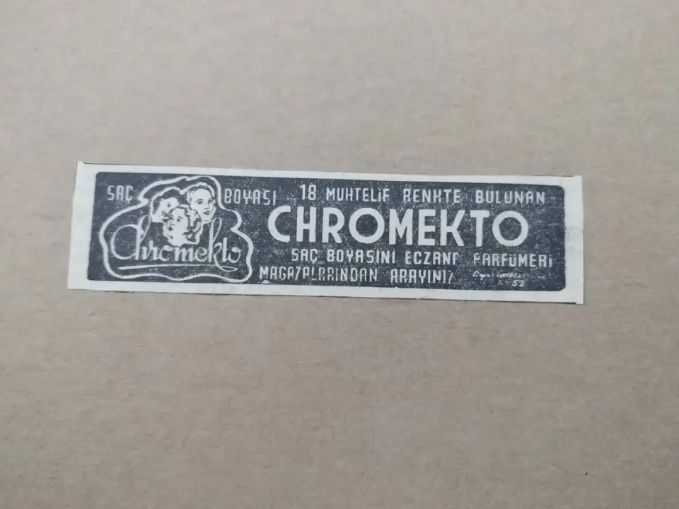 Chromekto Saç boyası * Dergi, gazete reklamları