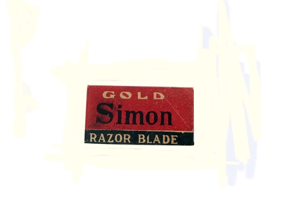 Gold Simon Razor Blade - Eski Jilet