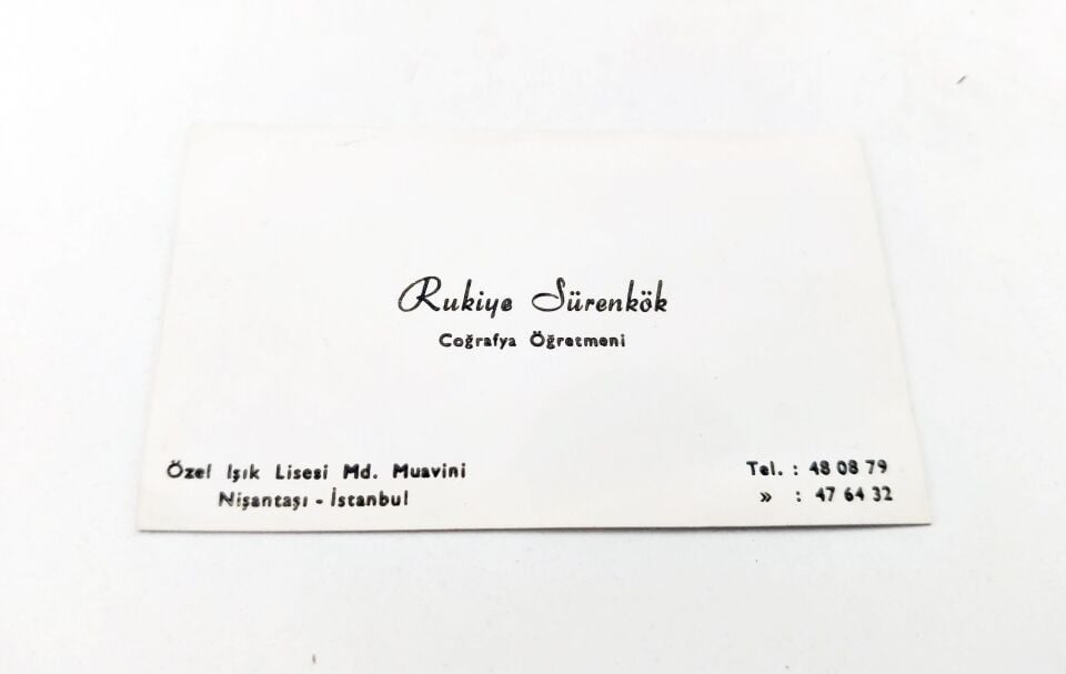 Rukiye Sürenkök * Coğrafya Öğretmeni * Kartvizit