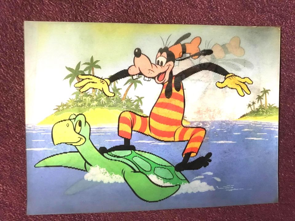 Goofy Walt DISNEY - 3 boyutlu hareketli kart