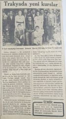 Trakyada yeni kurslar / İpekböcekçiliği kursları - 1948 tarihli gazete haberi