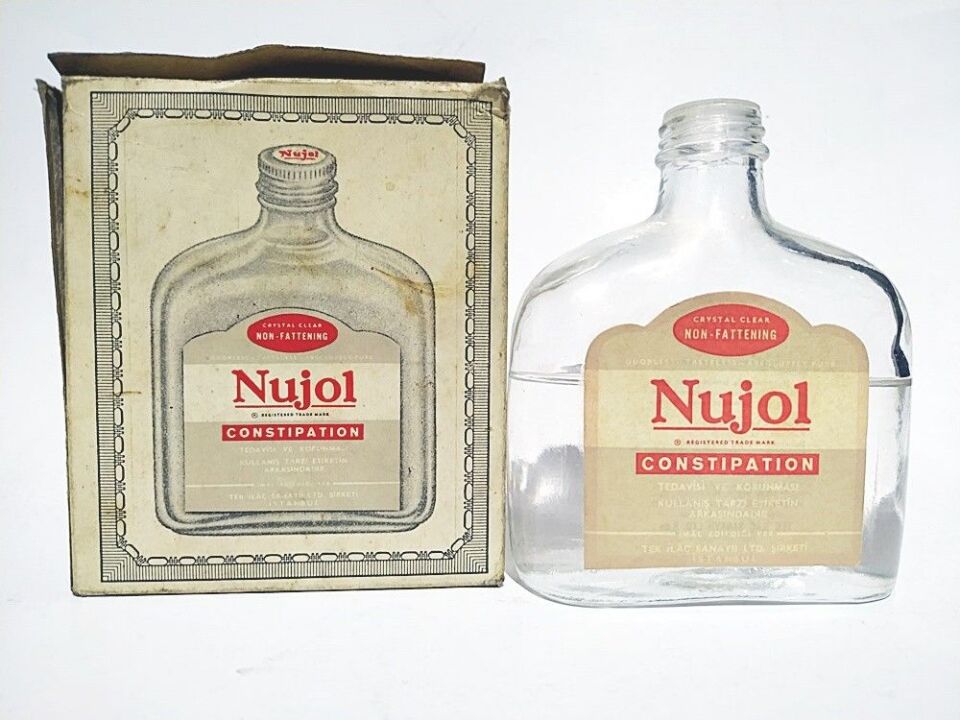 Nujol - Tek İlaç Sanayi / Eski ilaç şişesi
