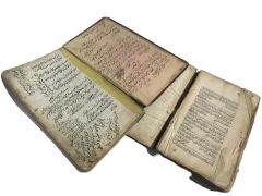 Bir tanesi yazma, 2 adet kitap - Sayfalar eksik, haliyle