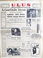 17-18 Haziran 1955 tarihli, Kesikbaş cinayeti haberli, 2 adet Ulus gazetesi