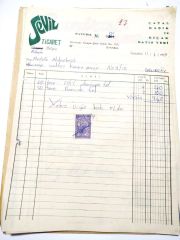 Sevil Ticaret Çatal kaşık ve bıçak satış yeri / Fatura - Efemera