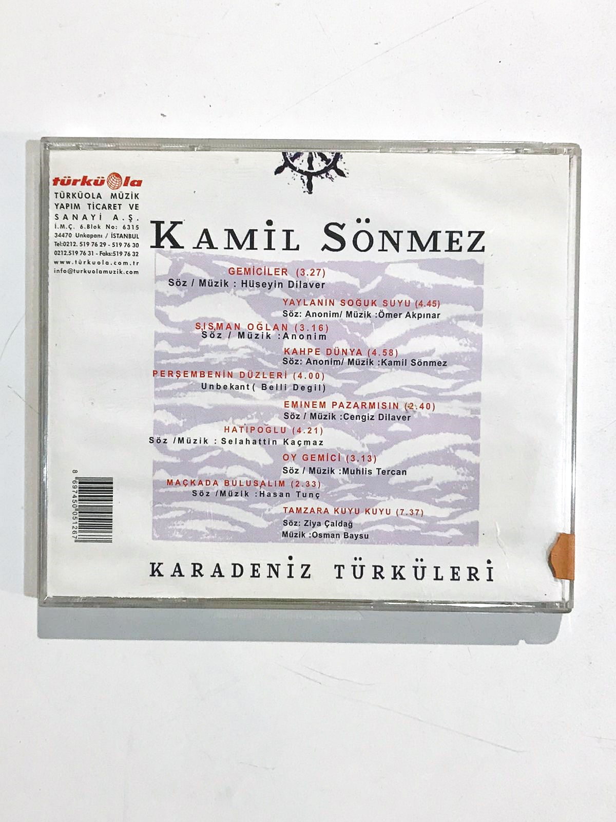 Karadeniz Türküleri / Kamil SÖNMEZ - Cd