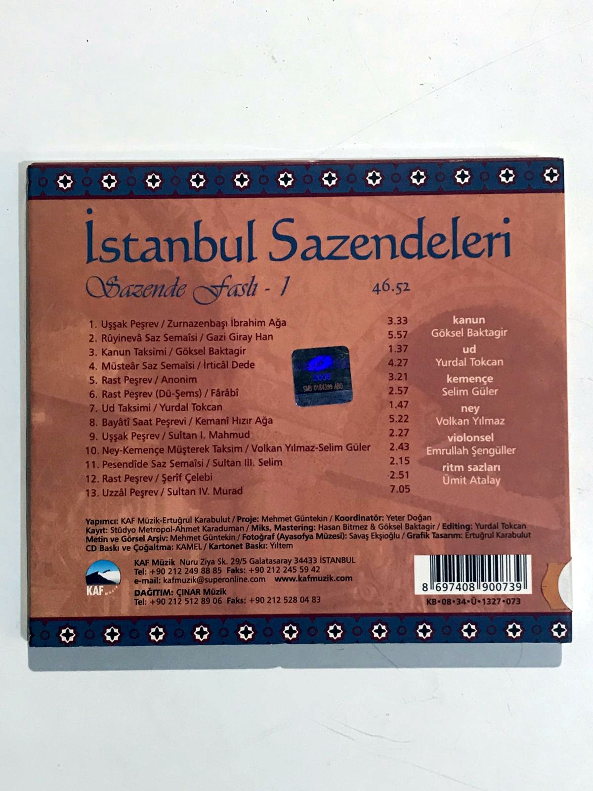 Sazende Faslı1 / İstanbul Sazendeleri- Cd