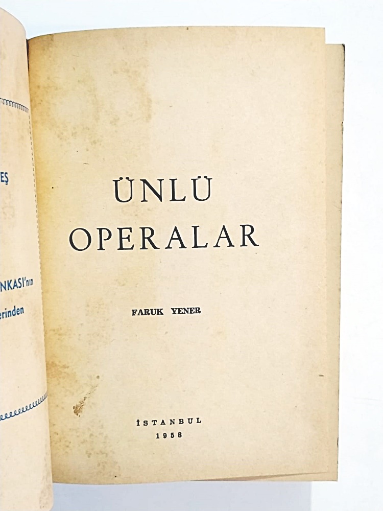 Ünlü Operalar / Faruk YENER - Kitap
