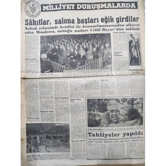 15 Ekim 1960 Tarihli Milliyet Gazetesi - Eski Gazete