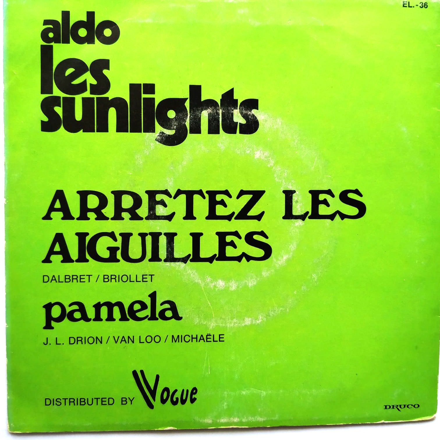 Aldo / Les sunlights - Arretez les aiguilles / Pamela - Plak