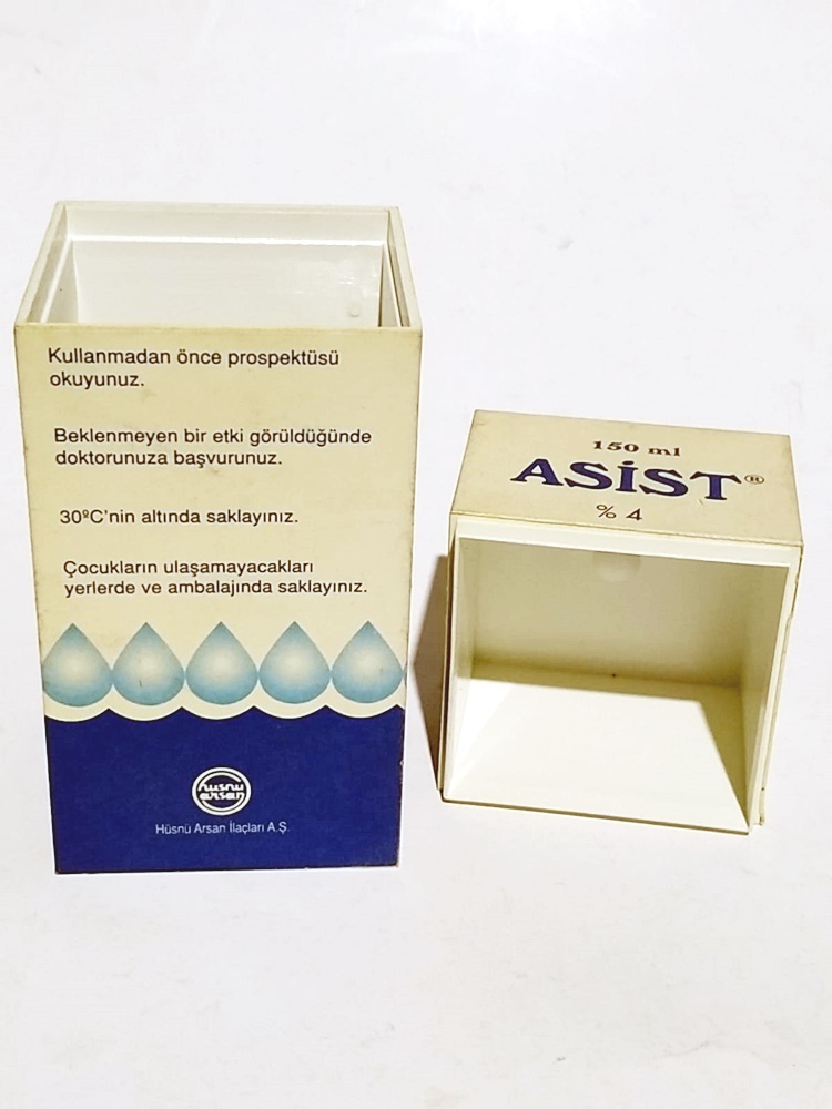 Asist Hüsnü ARSAN ilaçları - Sert Plastik kapaklı kutu