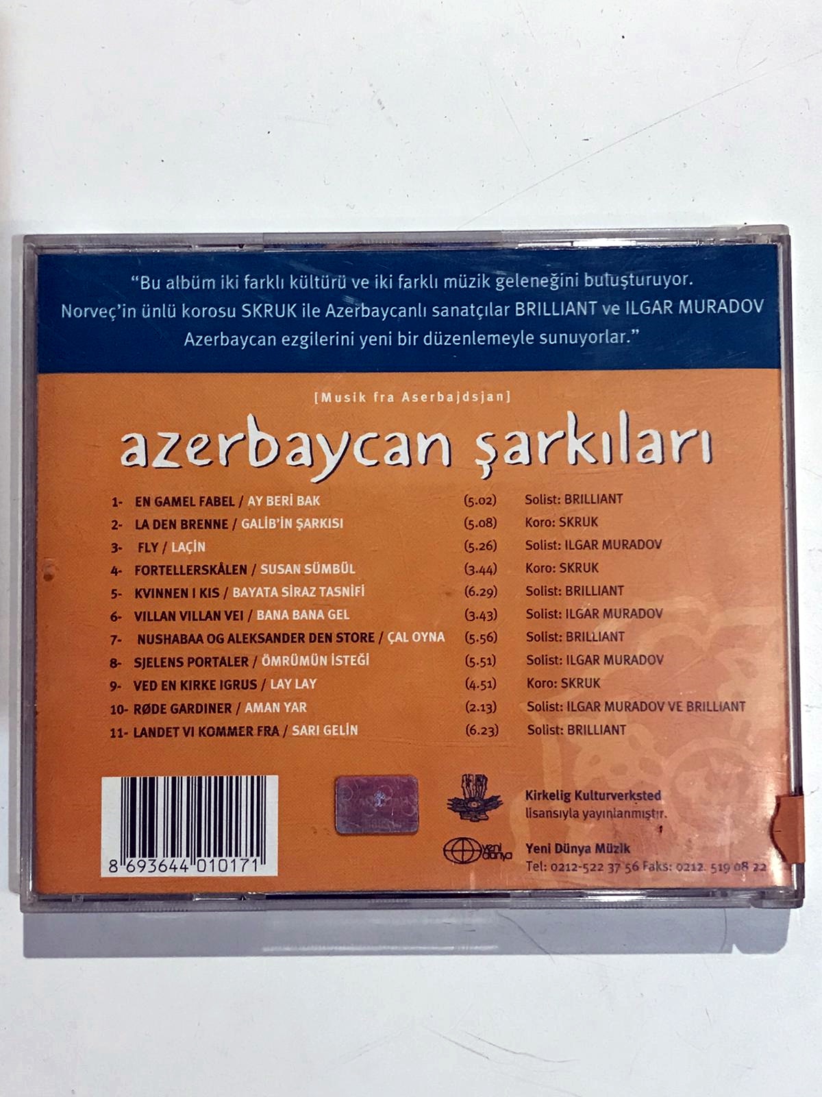 Azerbaycan Şarkıları / Skruk Korosu / Brilliant & Ilgar MURADOV - Cd