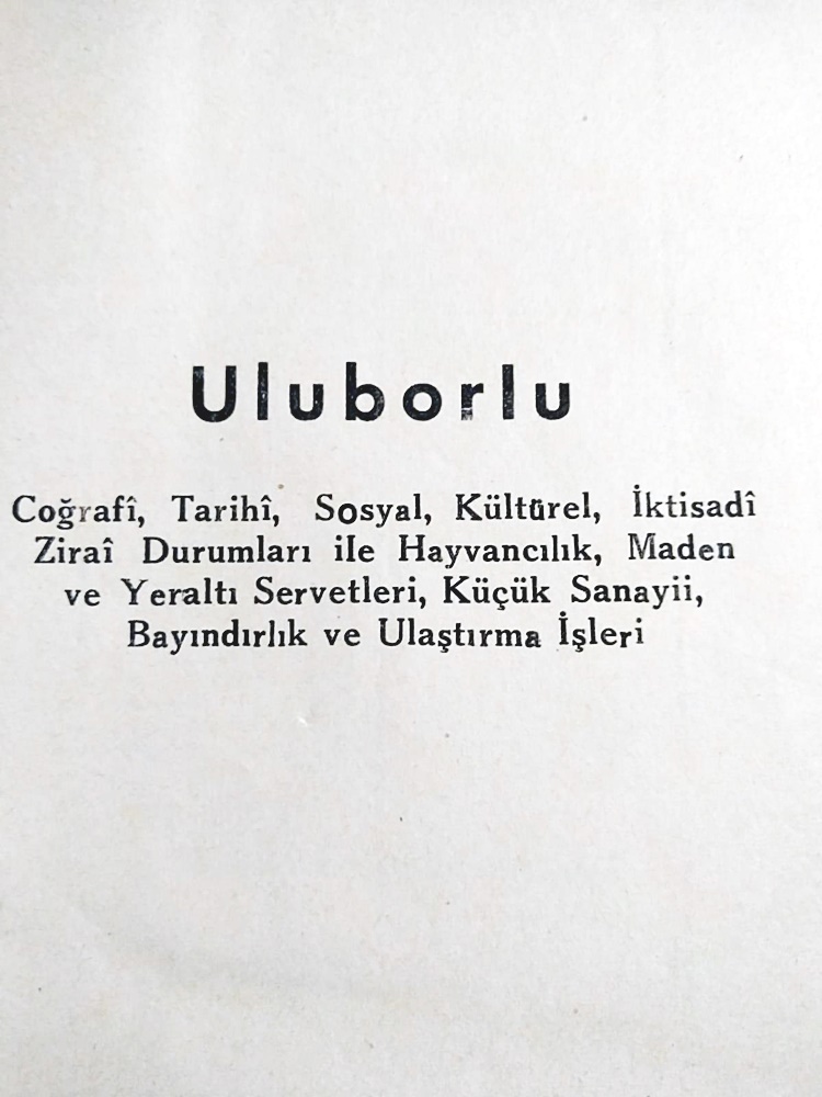 Bizim Uluborlu 1951 / Kitap