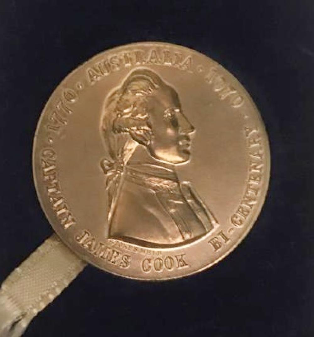 Captain James COOK 1770 Australia 1970 - Bi Centenary / Kaptan Cook - Orijinal kutusunda madalyon
