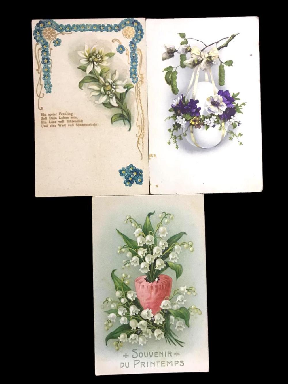 Çiçekler / Yaklaşık yüz yıllık, 11 adet kartpostal