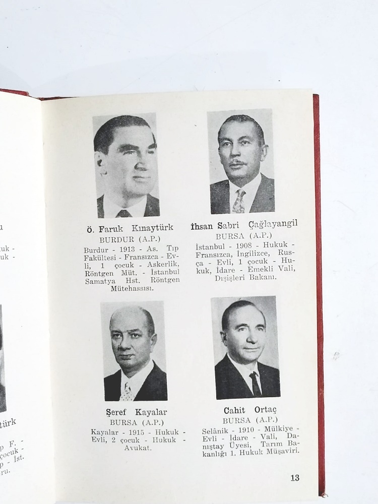 Cumhuriyet Senatosu Albümü 10 Haziran 1968